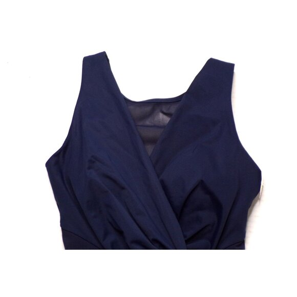 🆕 MIRACLESUIT Palma Illusion Slimming One Piece Swimsuit 8 Navy Blue - Picture 9 of 11